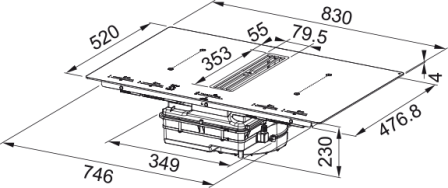 dimensions table aspirante Roblin Soprano, sept. 2025